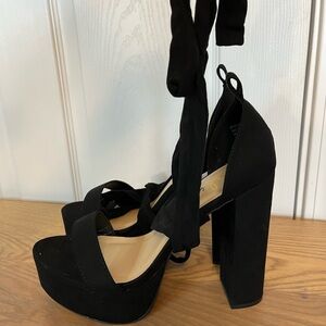 Elegant Black Platform Heels